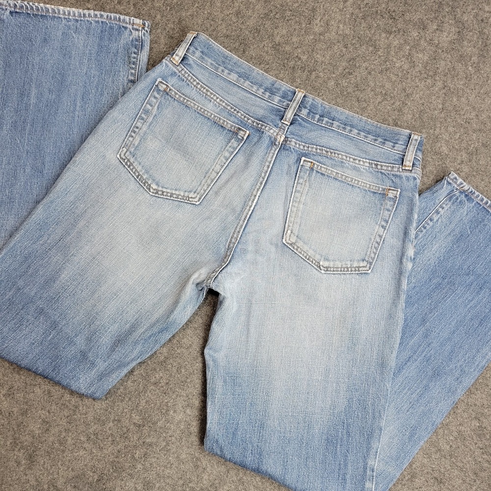 Gap Jeans Mens 34x36 Blue Denim Medium Wash Faded Boot Fit Americana Streetwear